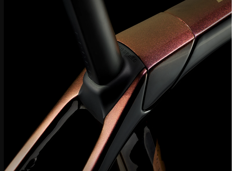 Trek Domane SLR 9 eTap Gen 4 Carbon Road Bike 2024 in Axinite Flip/Trek Black-4